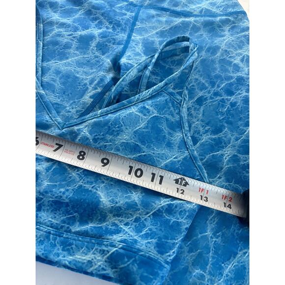 CARBON38 Blue Marble Activewear Set | Sports Bra + High Waist Leggings | XS - Picture 12 of 12